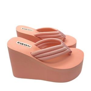 SALE Kawana Platform Wedge Sandal Y2K Pink